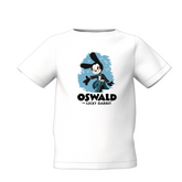Oswald Graphic White Printed T-Shirt for Kids